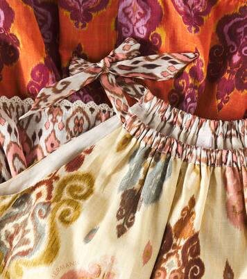 Wylie printed tiered cotton dress | Zimmermann Kids