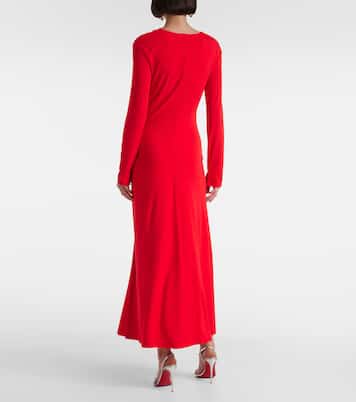 Ferrera ruched jersey maxi dress | Simkhai
