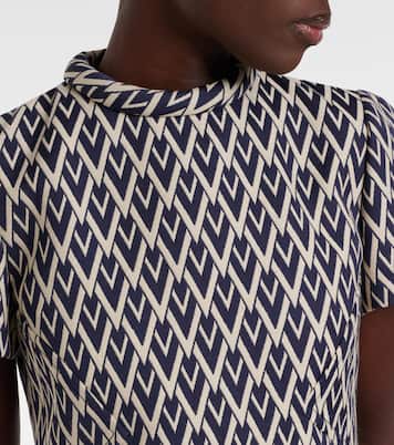 Minikleid Toute La V aus Woll-Jacquard | Valentino