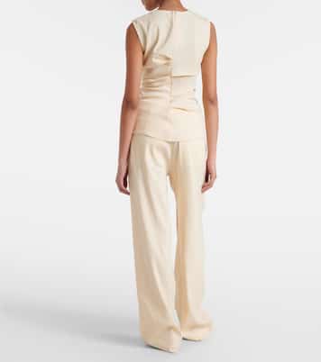 White Label Top Anoushka aus einem Leinengemisch | Proenza Schouler