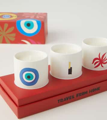Travel From Home Mini set of 3 scented candles | Assouline