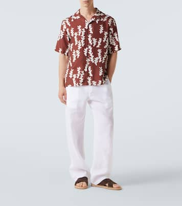 Camicia bowling in seta con stampa | Zegna