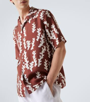 Camicia bowling in seta con stampa | Zegna
