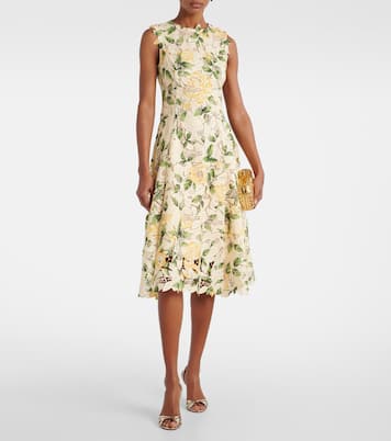 Bedrucktes Midikleid | Oscar de la Renta