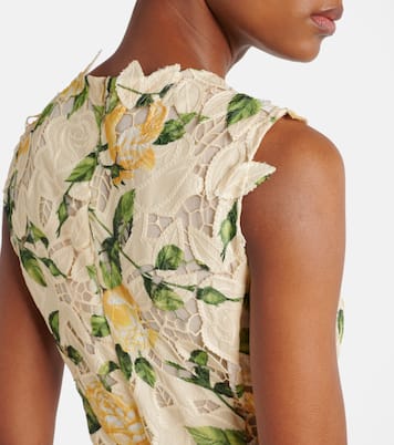 Bedrucktes Midikleid | Oscar de la Renta