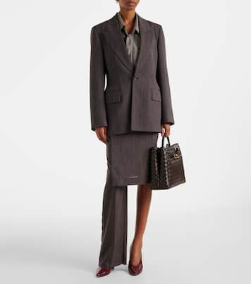 Blazer rayé en laine | Bottega Veneta