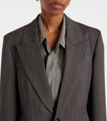 Blazer rayé en laine | Bottega Veneta