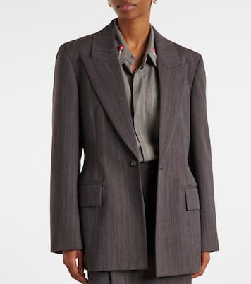 Blazer rayé en laine | Bottega Veneta