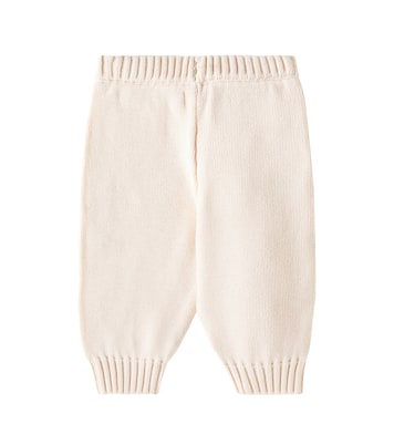 Baby Strawberries knitted cotton pants | Tinycottons