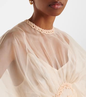 Illuminate macramé silk organza gown | Zimmermann