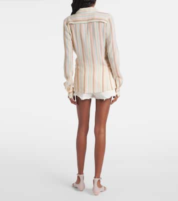 Striped cotton crêpon shirt | Chloé