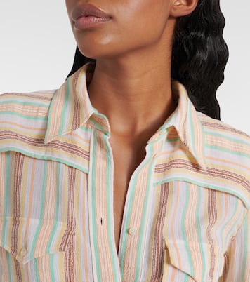 Striped cotton crêpon shirt | Chloé