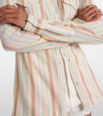 Striped cotton crêpon shirt | Chloé