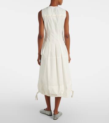 Robe midi White Label Marley en coton | Proenza Schouler