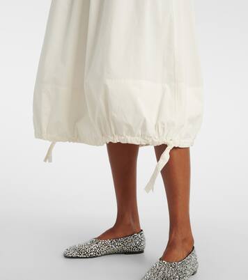Robe midi White Label Marley en coton | Proenza Schouler