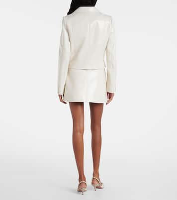 Logo faux leather jacket | Courrèges
