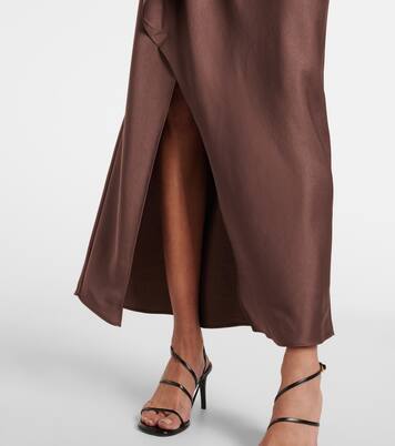 Robe portefeuille Talita en satin | Simkhai