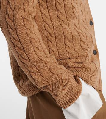 Cárdigan trenzado Loneke de lana | The Row