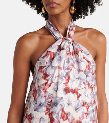 Robe Luna en lin à fleurs | Posse