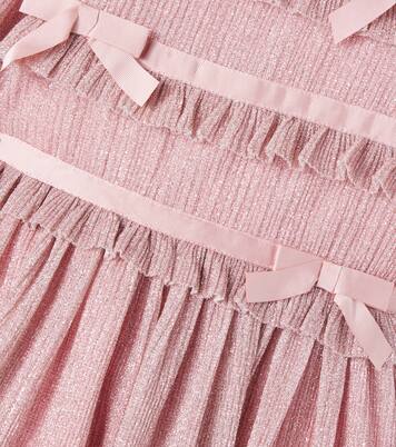 Bow-detal ruffled dress | Patachou