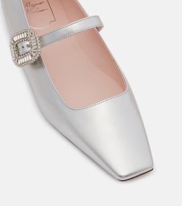Belle Vivier 25 metallic leather ballet flats | Roger Vivier