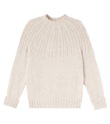 Cable-knit wool-blend sweater | Cozmo
