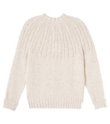 Cable-knit wool-blend sweater | Cozmo