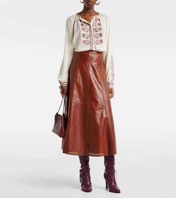 Midirock Aninda aus Leder | Ulla Johnson