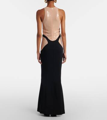 re/edit sequined crêpe gown | Mugler