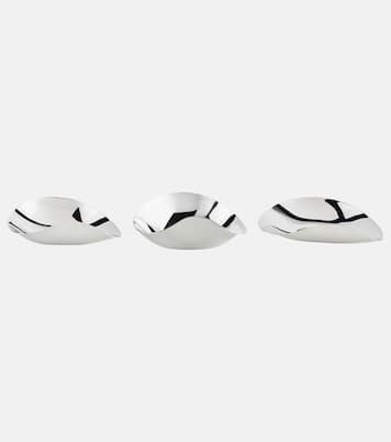 Indulgence set of 3 stainless steel snack bowls by Helle Damkjær | Georg Jensen