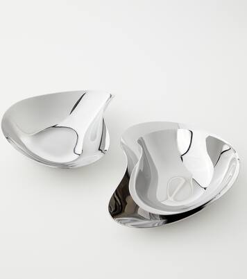 Indulgence set of 3 stainless steel snack bowls by Helle Damkjær | Georg Jensen