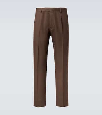 Cotton and wool straight pants | Zegna
