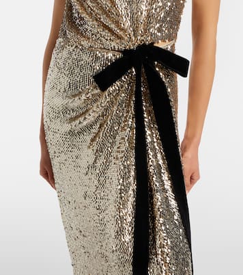 Abito lungo Felicity con paillettes | Simkhai