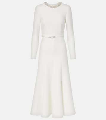 Crystal-embellished crêpe cocktail dress | Roland Mouret