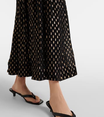 Abito midi Daylight in lamé con scollo all’americana | Zimmermann