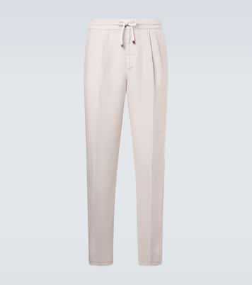 Linen tapered pants  | Brunello Cucinelli