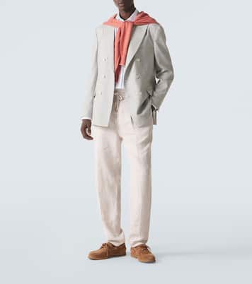 Linen tapered pants  | Brunello Cucinelli