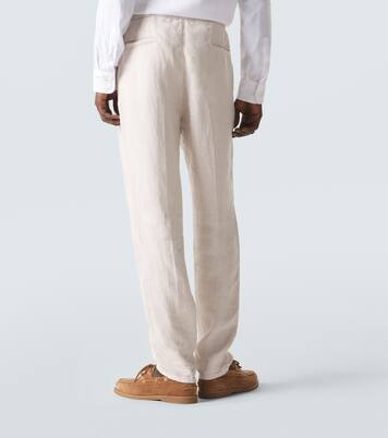 Linen tapered pants  | Brunello Cucinelli