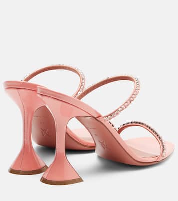 Gilda embellished patent leather sandals | Amina Muaddi