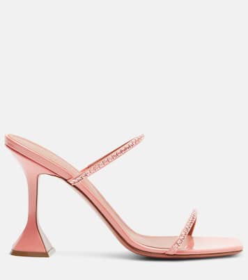 Gilda embellished patent leather sandals | Amina Muaddi