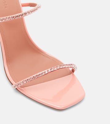 Gilda embellished patent leather sandals | Amina Muaddi