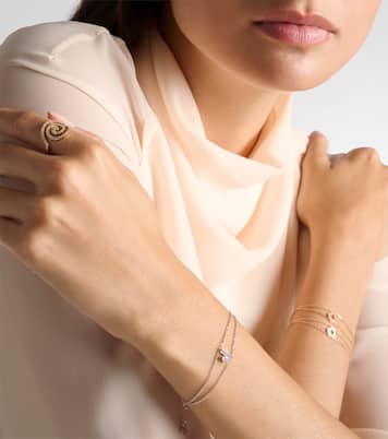 Letters 18kt white gold bracelet with diamonds | Repossi