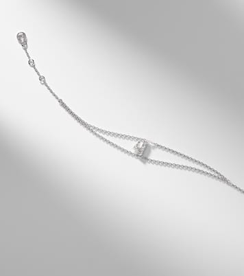 Letters 18kt white gold bracelet with diamonds | Repossi