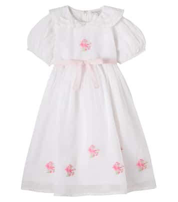 Rose embroidered dress | Bebe Organic