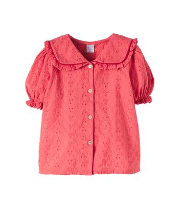 Blusa in cotone sangallo | Pepa London