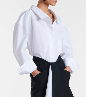 Camisa oversized de popelín de algodón | Givenchy