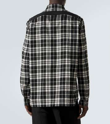 Surchemise Temple en coton à carreaux | Rick Owens
