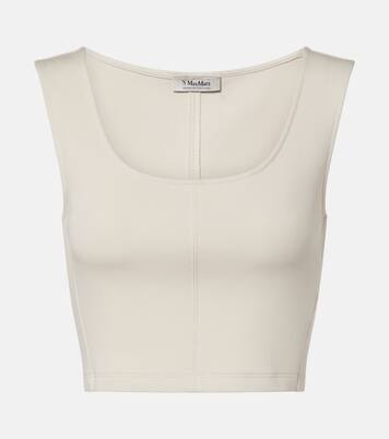 Dire cotton-blend jersey crop top | 'S Max Mara