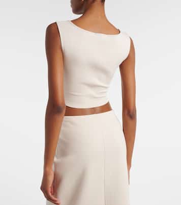 Dire cotton-blend jersey crop top | 'S Max Mara