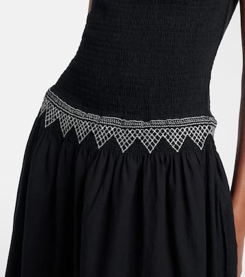 Besticktes Midikleid aus Baumwoll-Voile | Polo Ralph Lauren